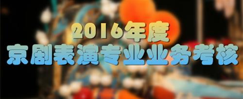 www.操操逼国家京剧院2016年度京剧表演专业业务考...